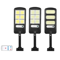 Lampadaire solaire extérieur PIR Capteur Motion LED Lampe COB Télécommande