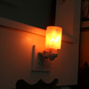 Lampe à sel en cristal de lHimalaya Abat-jour cylindrique Petite applique murale SaltLamp