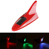 Lampe dantenne de toit de voiture à énergie solaire 12 modes 11 LED universelle clignotant 12 V rouge / noir / arge