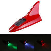 Lampe dantenne de toit de voiture à énergie solaire universelle 8 modes 11 modes avec voyant clignotant 12V rouge /