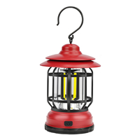 Lampe de camping extérieure COB 300LM rétro lumière Portable tente déclairage de secours lanterne à kérosène pour r
