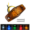 Lampe de dégagement de lumière dindicateur de marqueur latéral 2LED pour fourgon de camion de remorque de camion 12