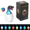 Lampe de dinosaure impression 3D veilleuse rechargeable 3 couleurs / 16 couleurs lampes de Table à induction décoration