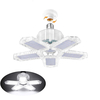 Lampe de garage à LED E26/E27 Ampoule déclairage dentrepôt de plafonnier déformable avec 5 panneaux réglables