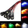 Lampe de lumière de 5PCS DC 12V 3mm Pre Wired 200mm avec des supports de lunette en plastique
