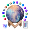 Lampe de lune lunaire magique 3D USB LED Veilleuse Capteur tactile Galaxy Sky Clair de lune