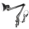 Lampe de montage à pince à bras pivotant Flexible noir bureau réglable Studio maison Table bureau LED lampe de bureau lé