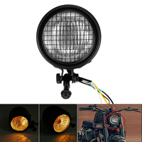 Lampe de phare vintage rétro moto universelle 4 "pour Yamaha pour Honda