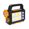 Lampe de poche de camping solaire super lumineuse LED avec lampes de travail COB Lanternes solaires portatives rechargea