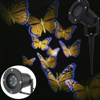 Lampe de projecteur de lumière papillon étanche LED Colorful pour le festival de Noël 110-220V