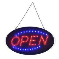 Lampe de publicité au néon suspendue OUVERTE LED avec clignotant pour magasin de bar daffaires EU / US