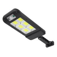 Lampe de route de sécurité de zone à distance de capteur de mouvement de réverbère solaire 120COB IP65