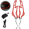 Lampe de signalisation de casque de moto rechargeable bande clignotante LED bande lumineuse autocollant lumineux univers