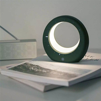 Lampe de Table en forme de lune Mini LED réveil numérique électronique veilleuse multifonction pour cadeaux dannive
