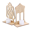 Lampe en bois DIY Palais islamique LED Décorations Cadeaux pour Eid Mubarak