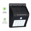 Lampe extérieure imperméable automatique de lumière de mur de capteur de mouvement de la lumière 12LED de jardin dé