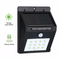 Lampe extérieure imperméable automatique de lumière de mur de capteur de mouvement de la lumière 12LED de jardin dé
