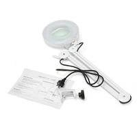 Lampe loupe 5X127mm LED Lampe de table de bureau avec loupe SMD 5 pouces,  blanche
