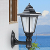 Lampe murale étanche en forme de hexagone à énergie solaire pour extérieur LED