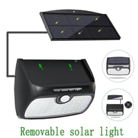 Lampe solaire amovible 48LED PIR lampadaire trois modes lampe étanche pour jardin extérieur Wall Street