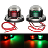 Lampe verte verte de bateau de bateau de marine de larc dacier inoxydable de lumières de navigation du yacht 6