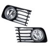 Lampes de brouillard de pare-chocs avant de voiture avec paire de couvertures pour Toyota Prius 2004-2009