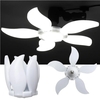 Lampes de garage à LED 75W plafonnier de garage déformable 4800LM E27 lumière de sous-sol avec 5 réglables 85-265V