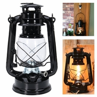 Lampe suspendue portative de paraffine de kérosène de camp de jardin extérieur de lanterne à huile rétro