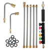 Lance de lance de pulvérisation dextension de laveuse à haute pression de 1/4 pouce 8PC avec buse 8PC et joint tori