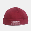 Landlord Cap Dome Casquette Innocent Plaid Sailor Cap Street Tendances Melon Stripe Chapeaux Brimless Casquette Tête de