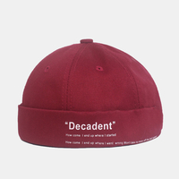 Landlord Cap Dome Casquette Innocent Plaid Sailor Cap Street Tendances Melon Stripe Chapeaux Brimless Casquette Tête de