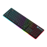LANGTU L1 104 touches clavier à sensation mécanique clavier de jeu rétroéclairé rvb silencieux filaire USB pour bureau à