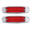 La paire 12V 0.8W 6000K 12LED Lumières latérales de voiture sallument la lampe de signal pour le camion Tailer