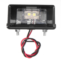 La plaque dimmatriculation de numéro de voiture arrière noire de voiture de 24V 4 SMD allume la lampe pour le camio