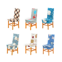 Élastique à manger chaise couverture dessin animé animaux extensible chaise siège housse bureau ordinateur chaise protec