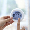 Électrique Numérique LED Réveil avec Écran Tactile Contrôle Thermomètre Hygromètre Mutifuncitonal Bureau Bureau Horloge