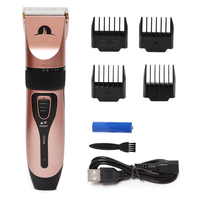 Électrique tondeuse à cheveux à faible bruit sans fil rechargeable chat chien cheveux rasage kit de toilettage