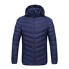 Électrique USB Intelligent Chauffé Manteaux Vestes À Capuche Chauffage Dos + Cou Gilet Hiver Chaud Hommes Femmes