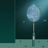 Électrique Moustique Fly Swatter USB Charge Silencieux LED Éclairage Moustique Tueur Sécurité Protection Anti-moustique