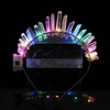 LED couronne cristal bandeau coiffe guirlande bijoux de mariée 3 Mode Flash lumière noël Halloween fête cadeau