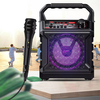 Lenovo V015 Haut-parleur de karaoké portable Haut-parleur sans fil Bluetooth Subwoofer de basse avec microphone Carte US