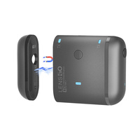 LENSGO 318C II Micro Lavalier sans fil Mini Noir 1 RX 2 TX Micro vidéo Charge magnétique Système de réduction de bruit i