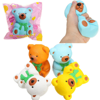 Lente Rising Squishy 13 * 10 * 7 CM Pu ours Simulation Stress Relief Jouets Avec Emballage Collection Cadeau