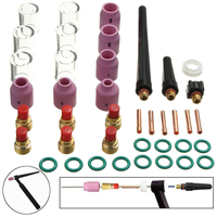 Lentille de gaz de kit de soudure de TIG de 40Pcs pour la flamme de soudure de TIG WP-9 / WP-20 / WP-25