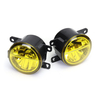 Lentille de lampe antibrouillard avant droite / gauche LED avec ampoules H8/H11 ambre universel pour Honda Civic Fit Ody