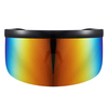 Lentille polarisée Lunettes de soleil Costume Futuriste Partie Eyes Miroir Cadre 5 Couleur