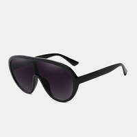 Lentille une pièce unisexe grand plein cadre UV Protection parasol lunettes de soleil