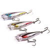 LEO 1PC 7.5CM 12G Popper Leurre De Pêche 3 Couleurs Appâts Durs Leurre De Pêche Tackle