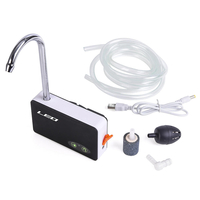 LEO 28015 Pompe à air daération à pompage rechargeable USB 2 en 1 avec 3 lumières LED