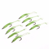 LEO 4 à 10 pcs lumineux leurre de pêche appât appâts silice gel de carbone crochets nuit lumière pêche